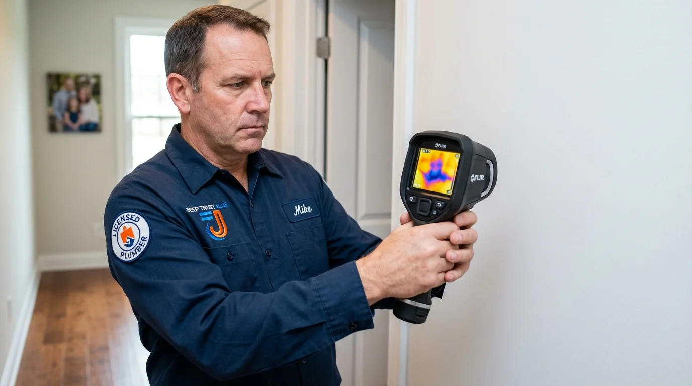 Thermal imaging leak detection by Johns Plumbing LLC in Circleville